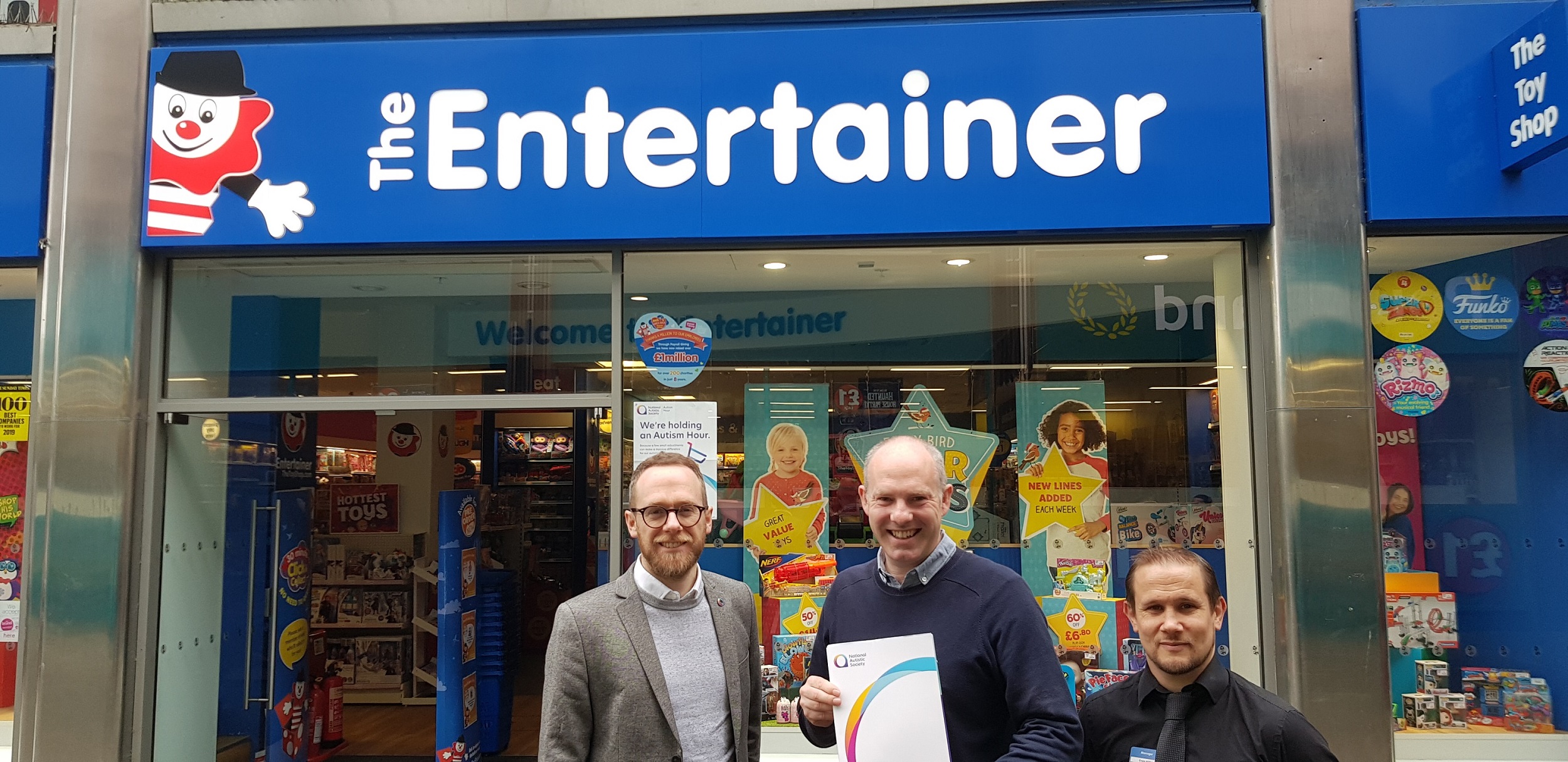 Justin Visits The Entertainer To Learn About Its Autism Hour Initiative