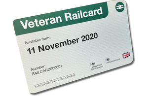 Justin Welcomes New Veterans Rail Card