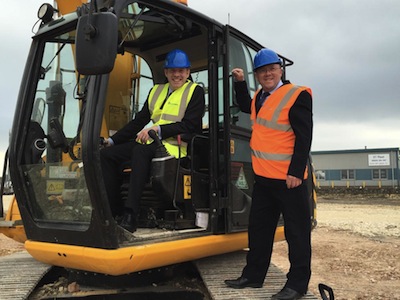 Justin Breaks Ground On New Stagecoach Site In Swindon