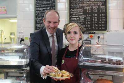 Local MP Helps Get Charity Cafe On Right Track