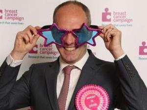 Justin Urges Swindonians To 'Wear It Pink'