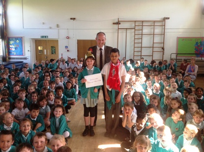 Justin Visits Greenmeadow Primary School