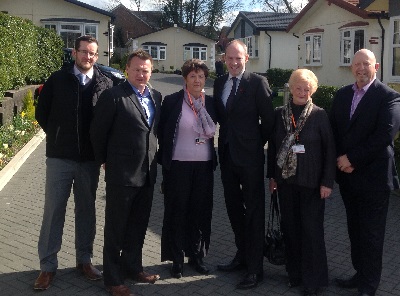 Justin Joins Locals Councillors To Welcome New Park Homes At Blunsdon Abbey