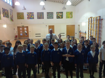 Justin Returns To Abbey Meads Primary School To Discuss His Role As Local MP