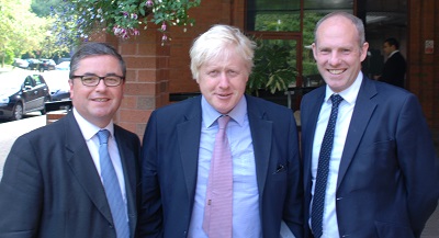 Boris Johnson Joins Local MPs For Visit To Nationwide