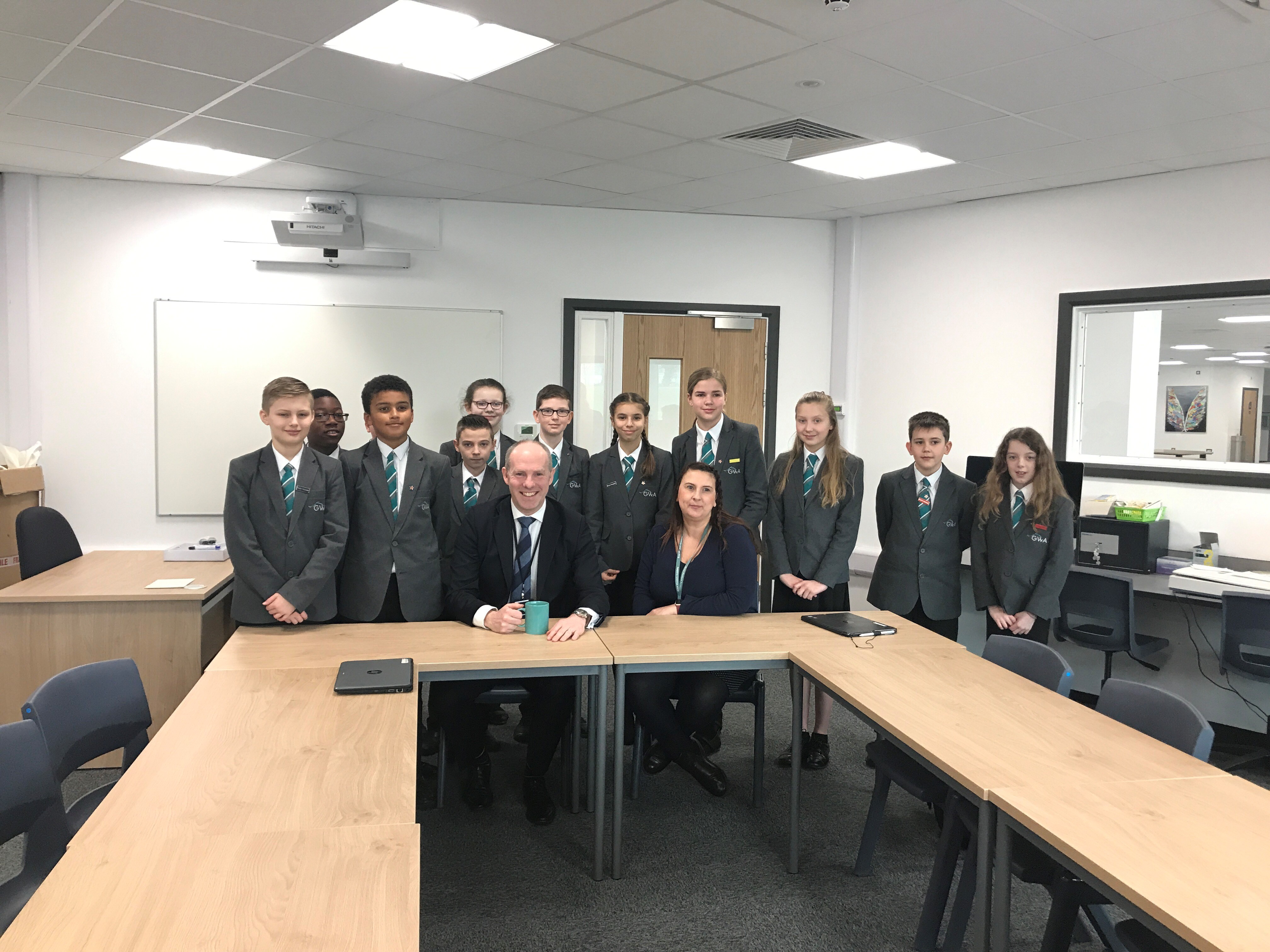 Justin Visits Great Western Academy To Meet The School Parliament & Radio Club