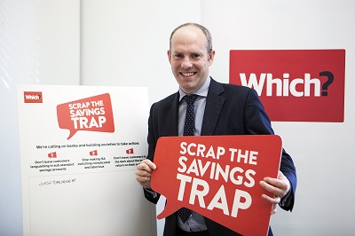 Justin Tomlinson Supports The Which? ‘Scrap The Savings Trap’ campaign