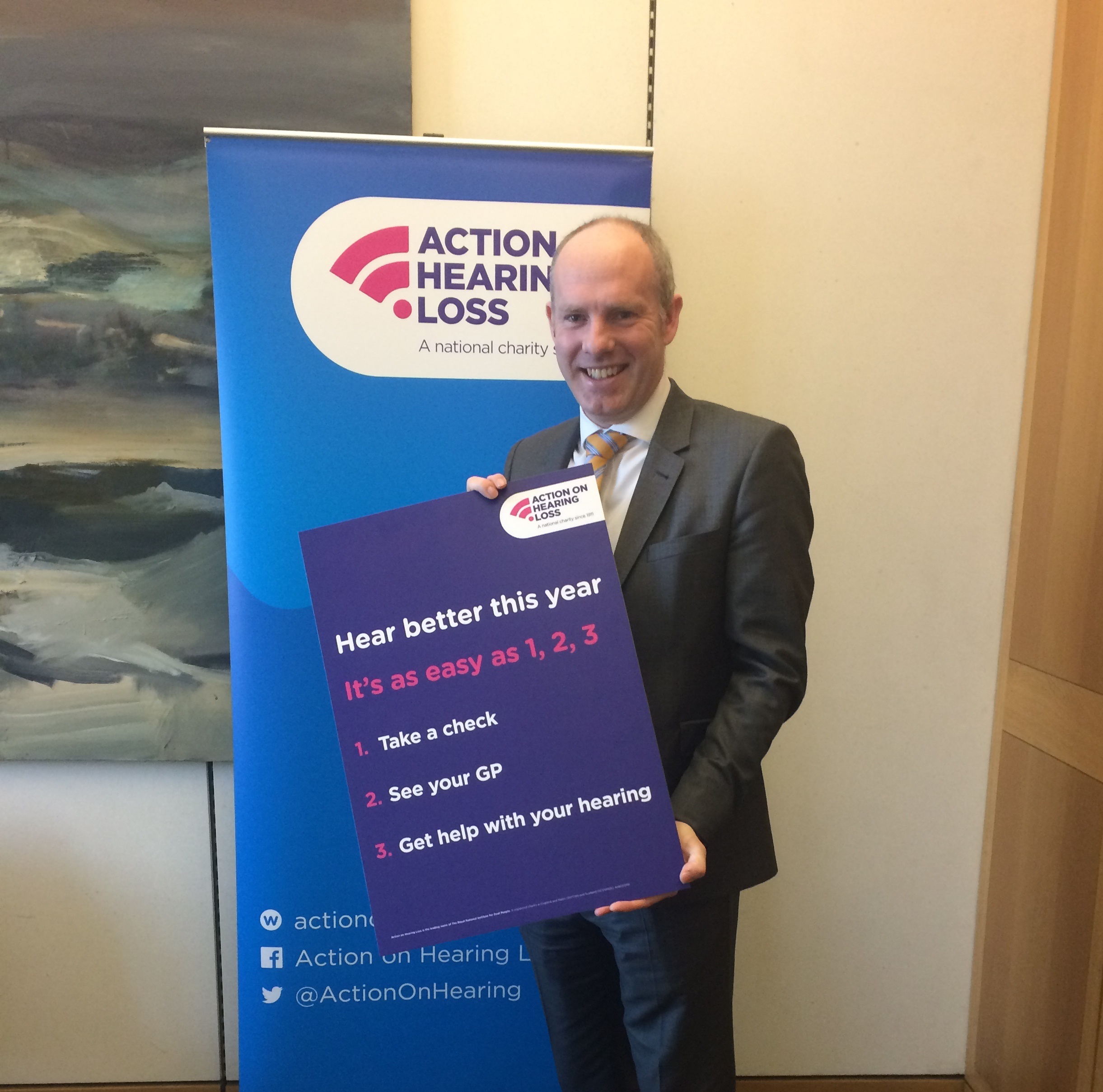 Justin Tomlinson MP Supports Campaign To Encourage More People To Get Their Hearing Screened