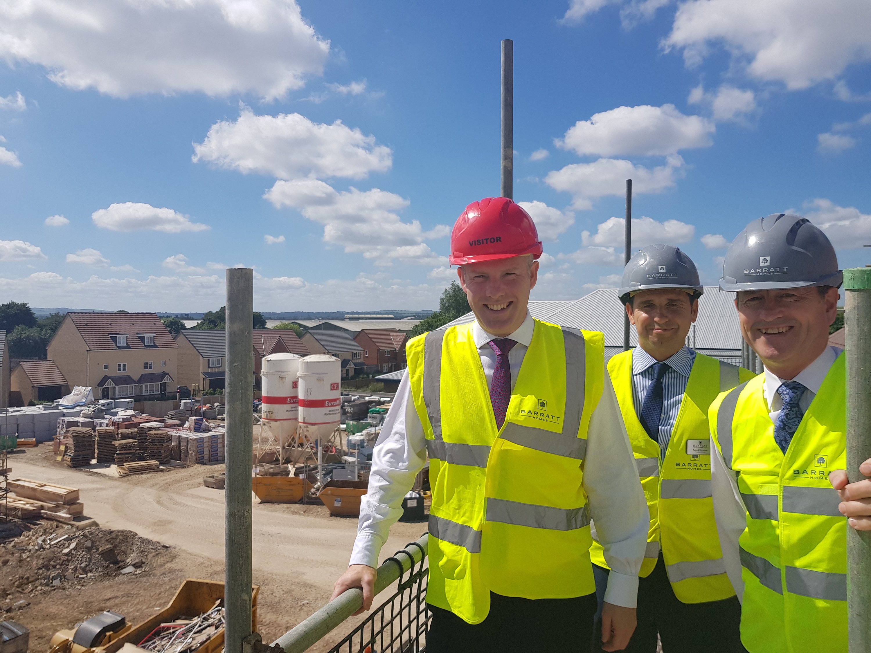 Local MP Meets Barratt Homes To Discuss Their Work In Swindon