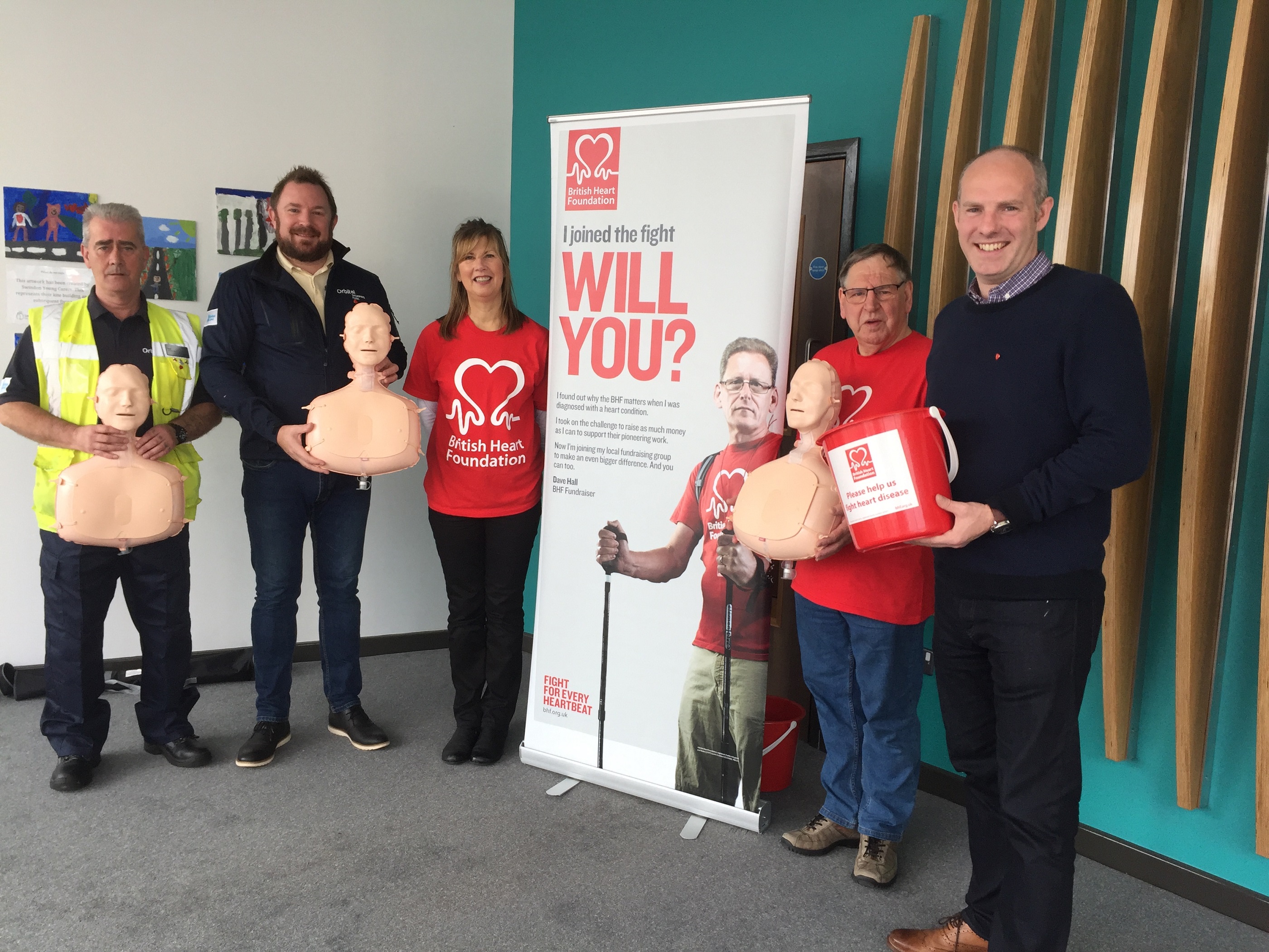 Justin Joins Forces With British Heart Foundation To Deliver Life Saving CPR Class