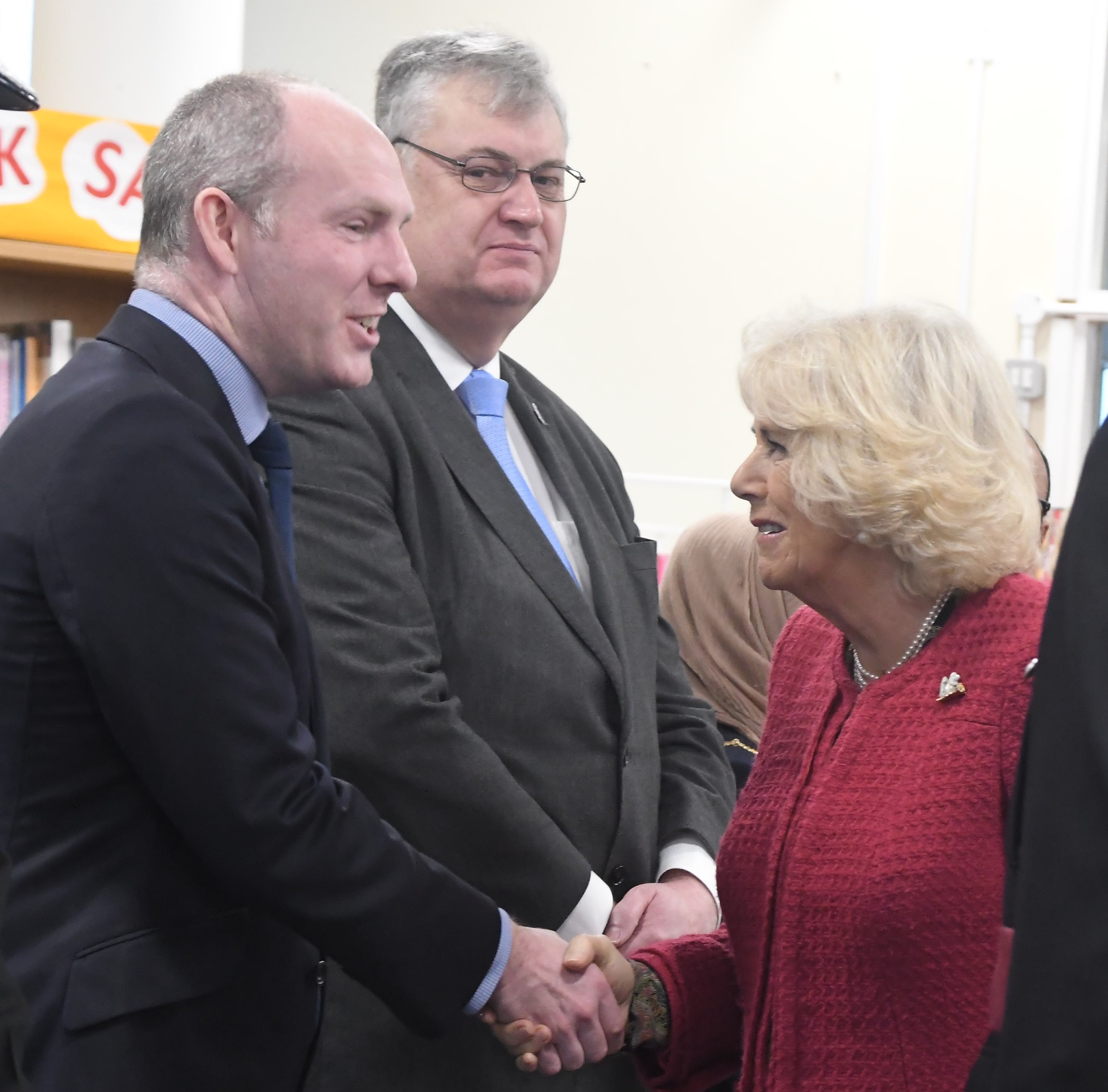 Justin Welcomes The Duchess Of Cornwall To North Swindon Library