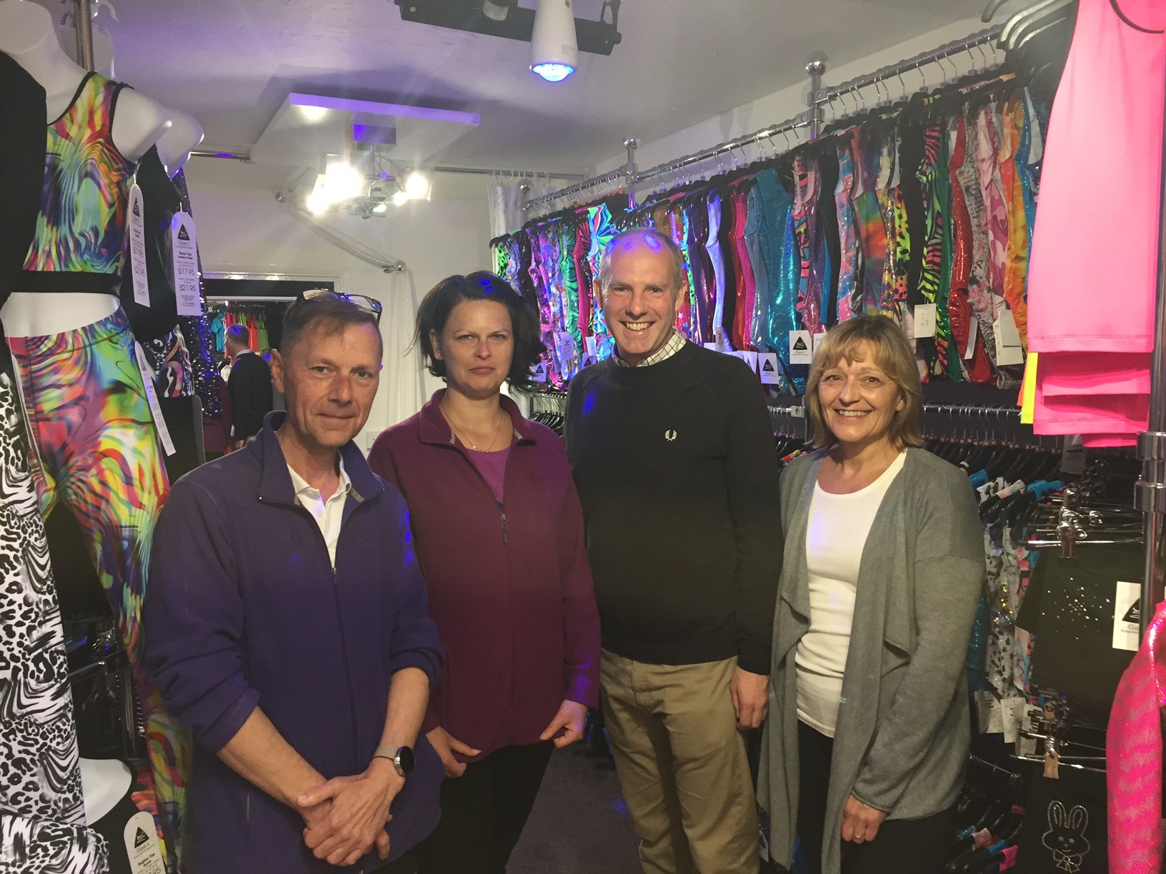 Local MP Visits Gee's Active Sports Apparel To See Company's Success