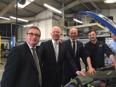 William Hague Visits Swindon To Endorse Justin & Robert