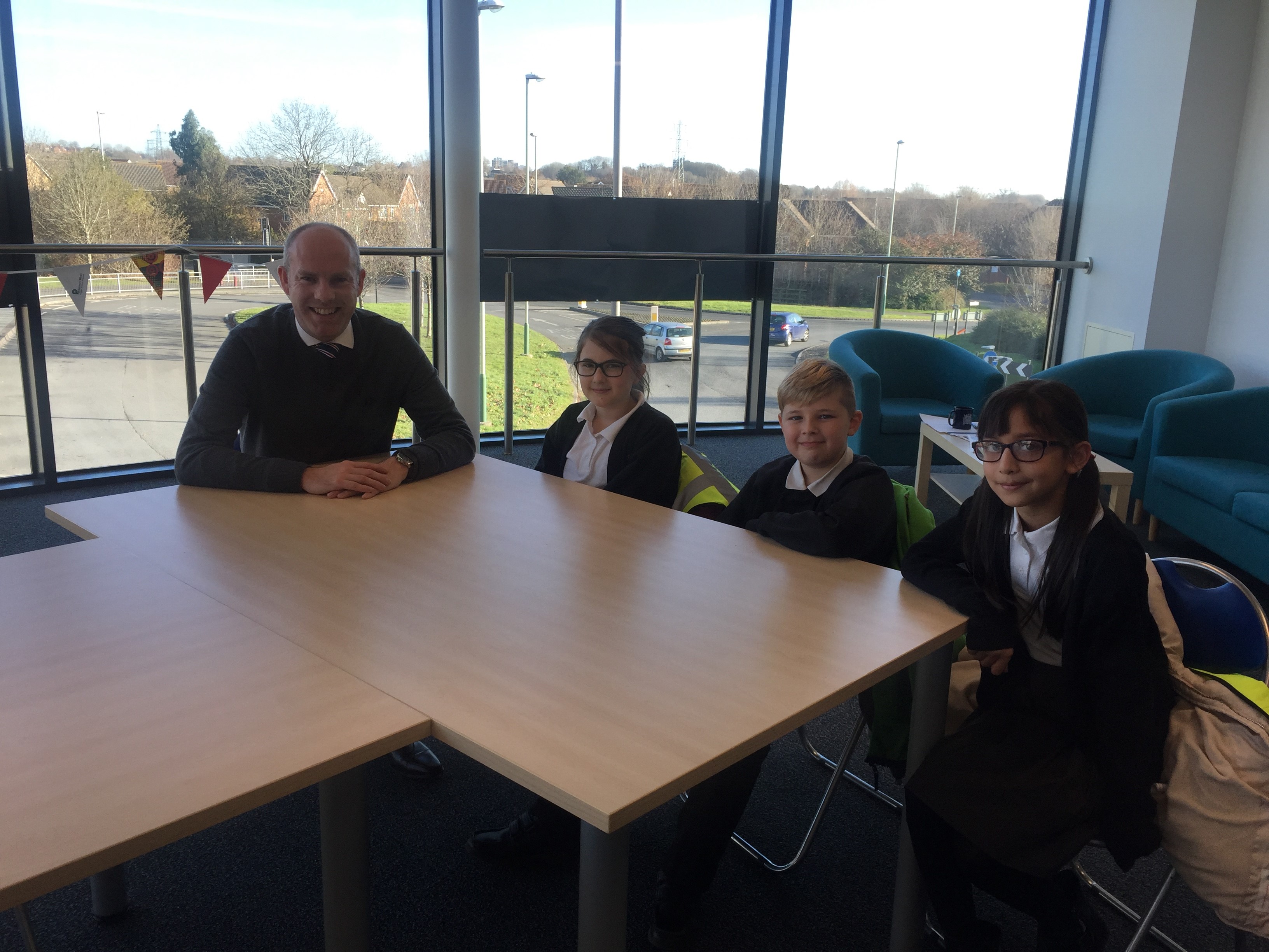 Justin Meets Students From Haydonleigh Primary School At His Community Office