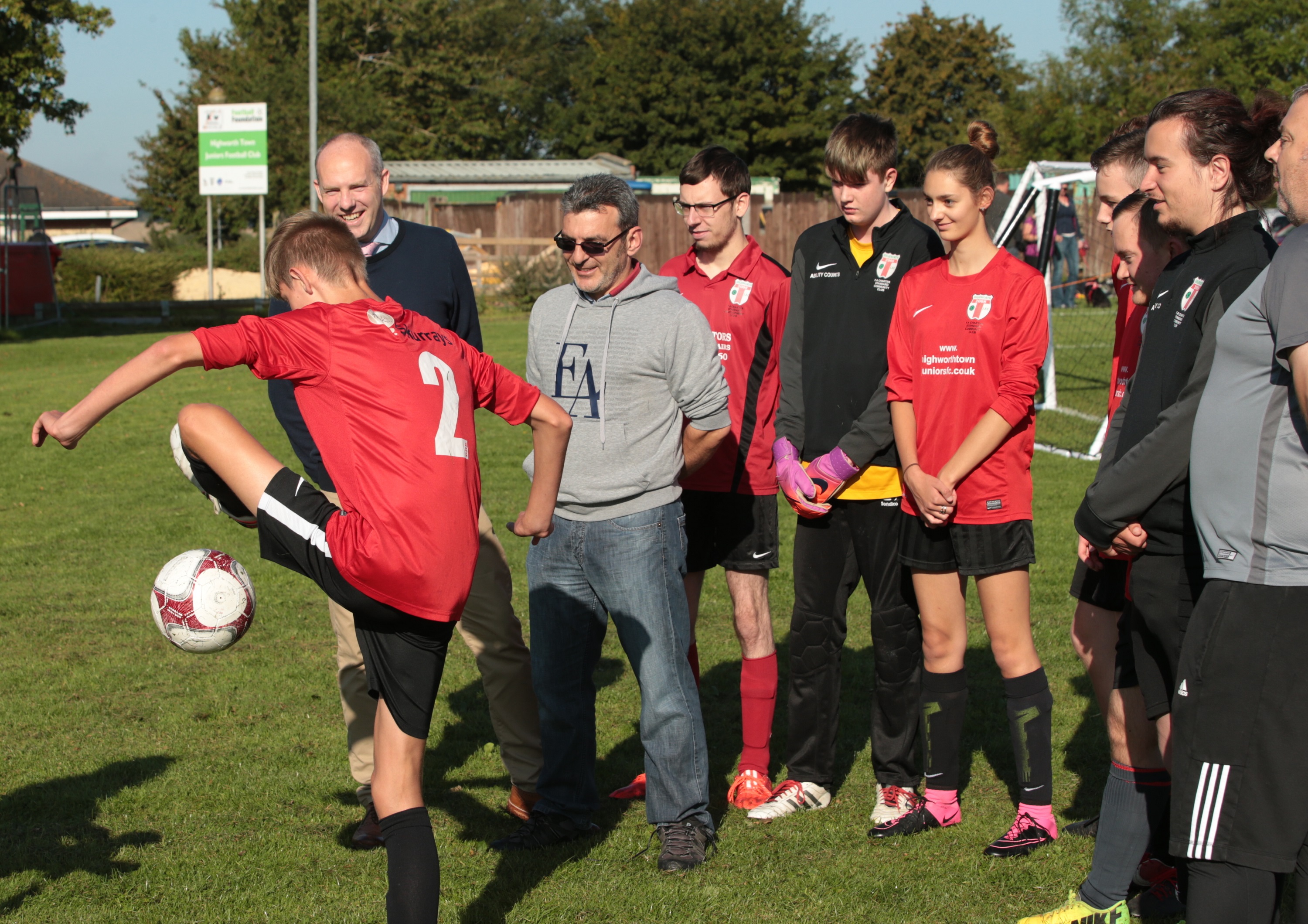 Justin Supports Ability Counts Football Tournament For Disabled People