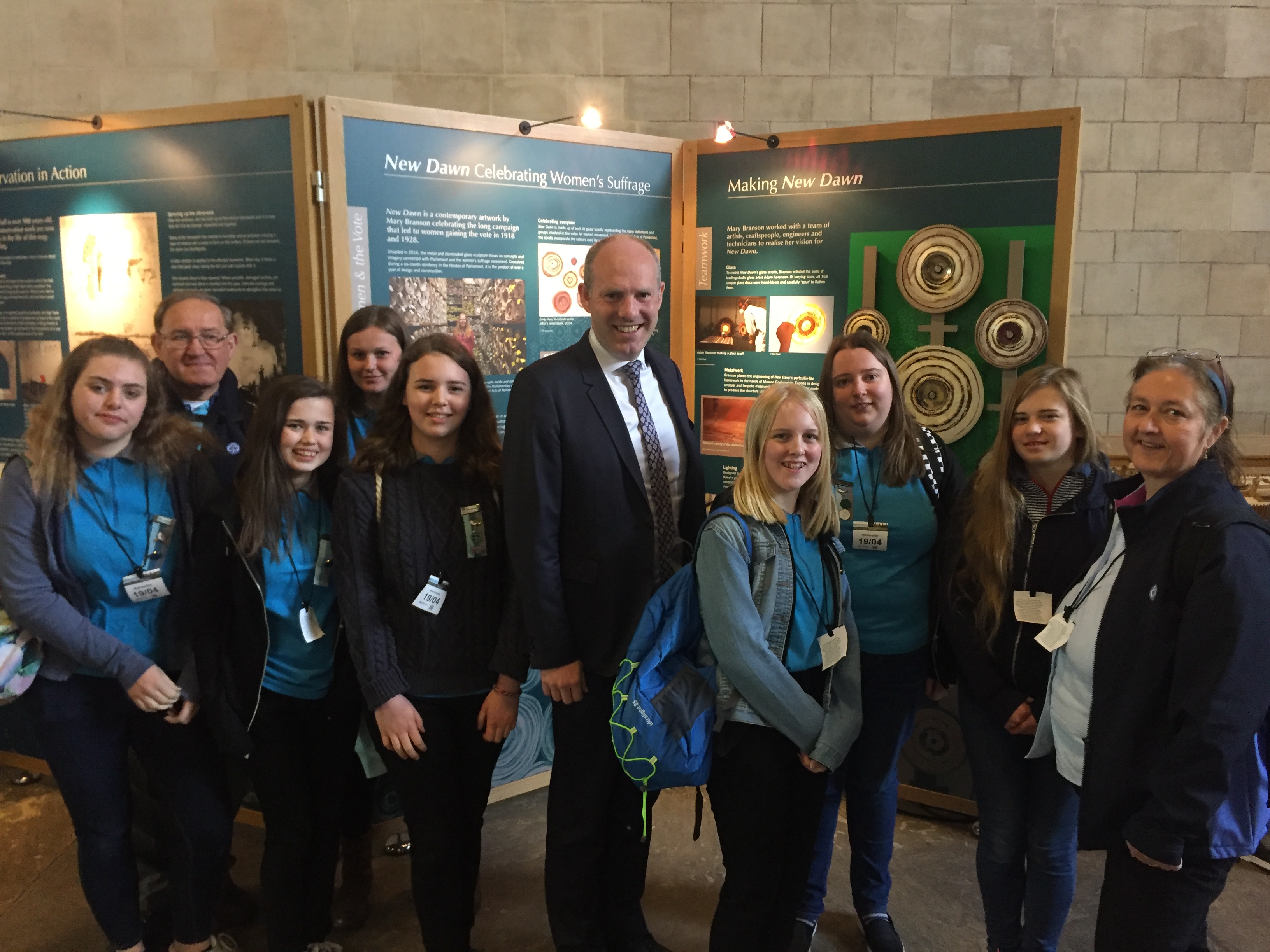 Justin Welcomes 1st Swindon Rangers To Parliament