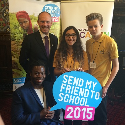 Local MP Back Global Education Campaign In Parliament With Help From Swindon Students