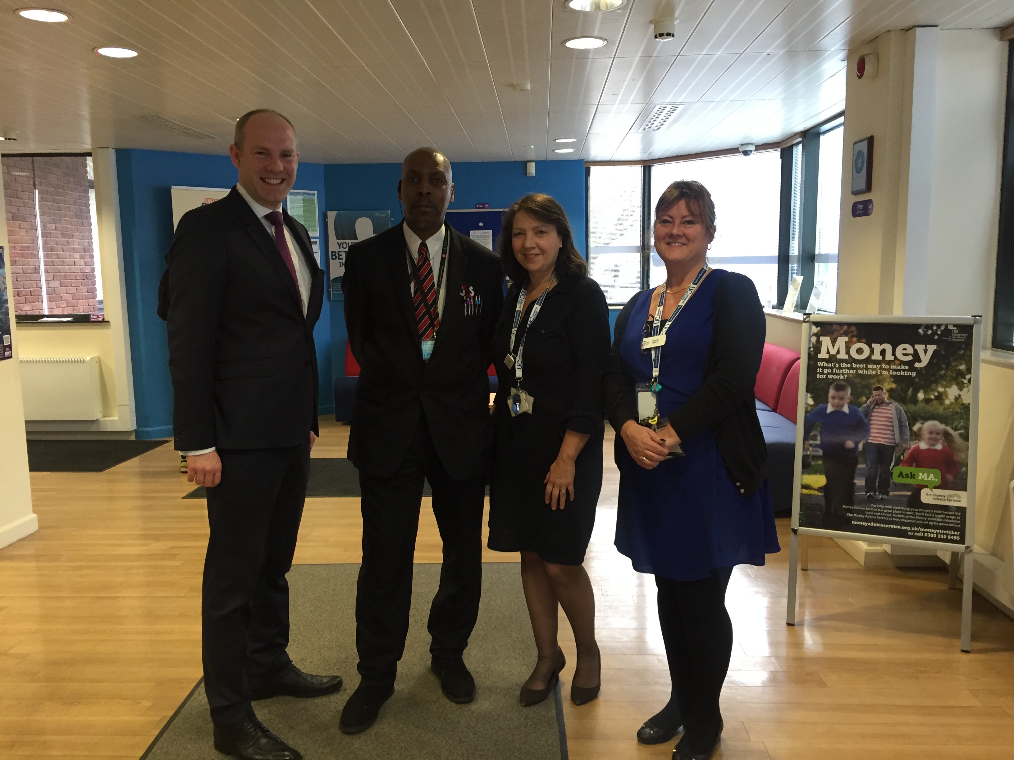 North Swindon MP Discusses Positives Of Universal Credit & Refurbished Job Centre