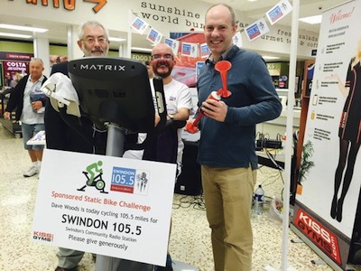 Local MP On Hand To Signal Start Of Swindon DJ's Successful Charity Cycle Challenge