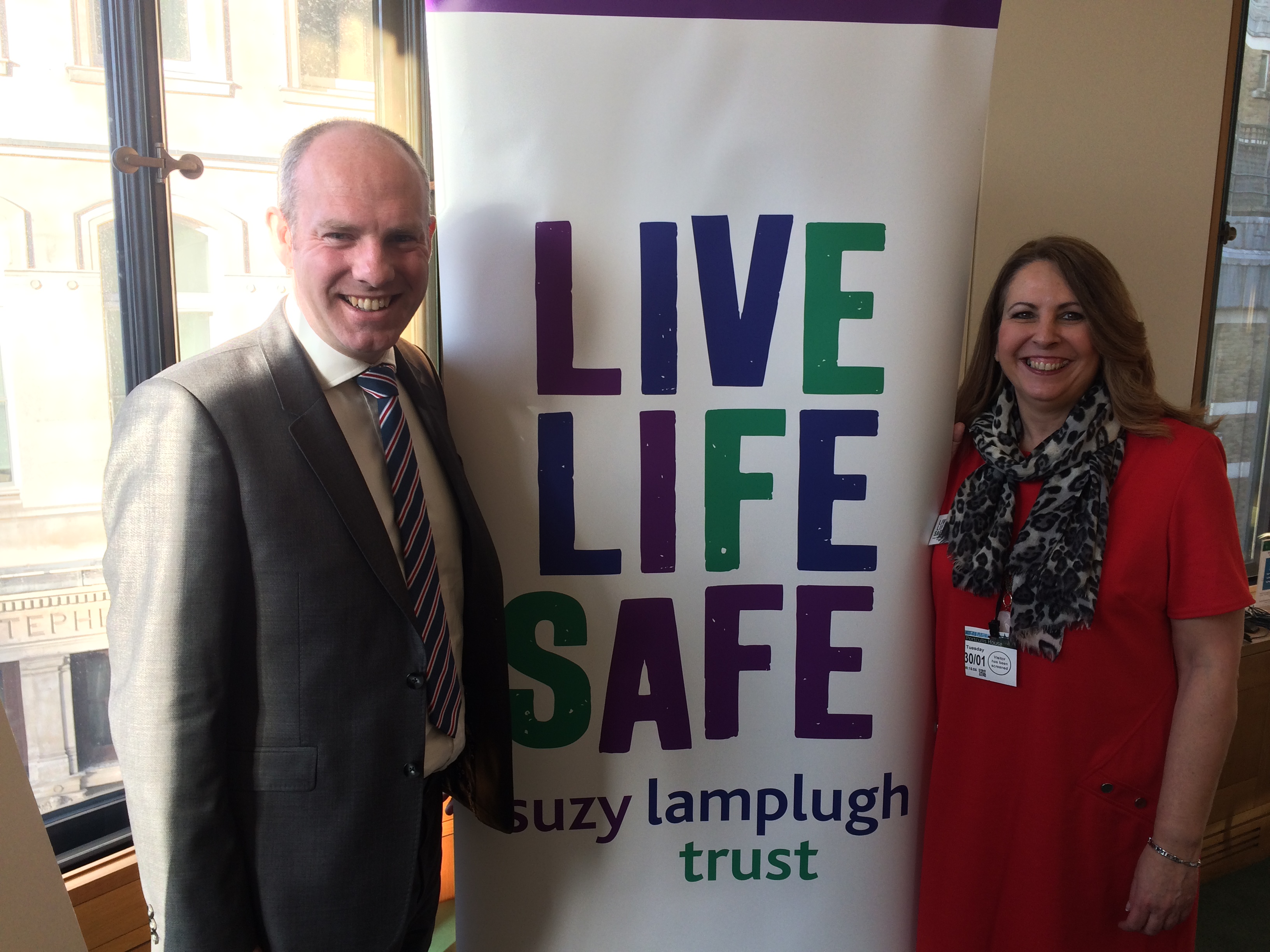 Justin Hosts Event In Parliament Alongside Elaine Pickford & Suzy Lamplugh Trust