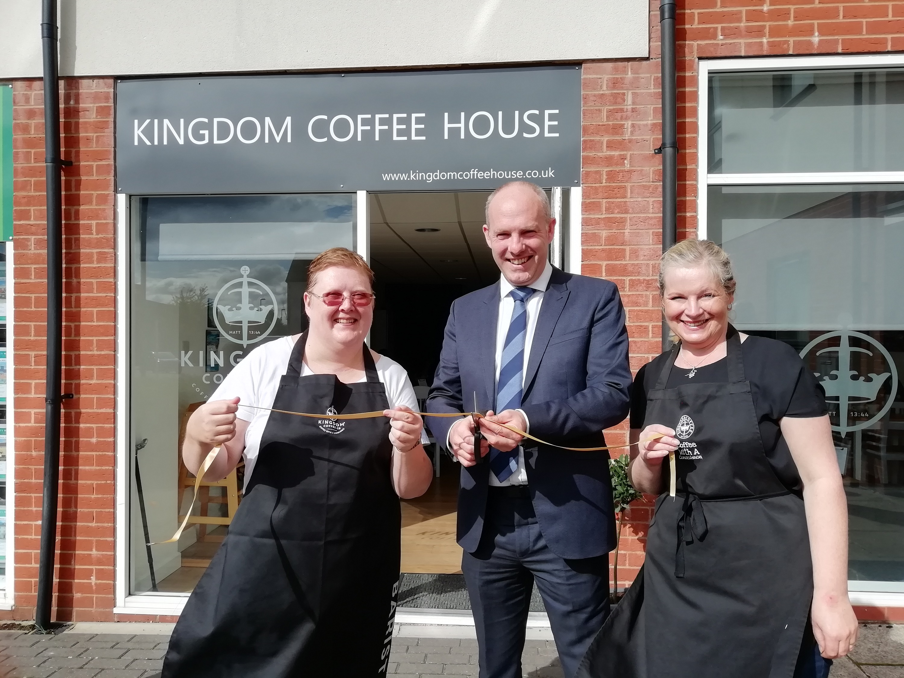 Justin Officially Opens Kingdom Coffee House In Redhouse Village Centre