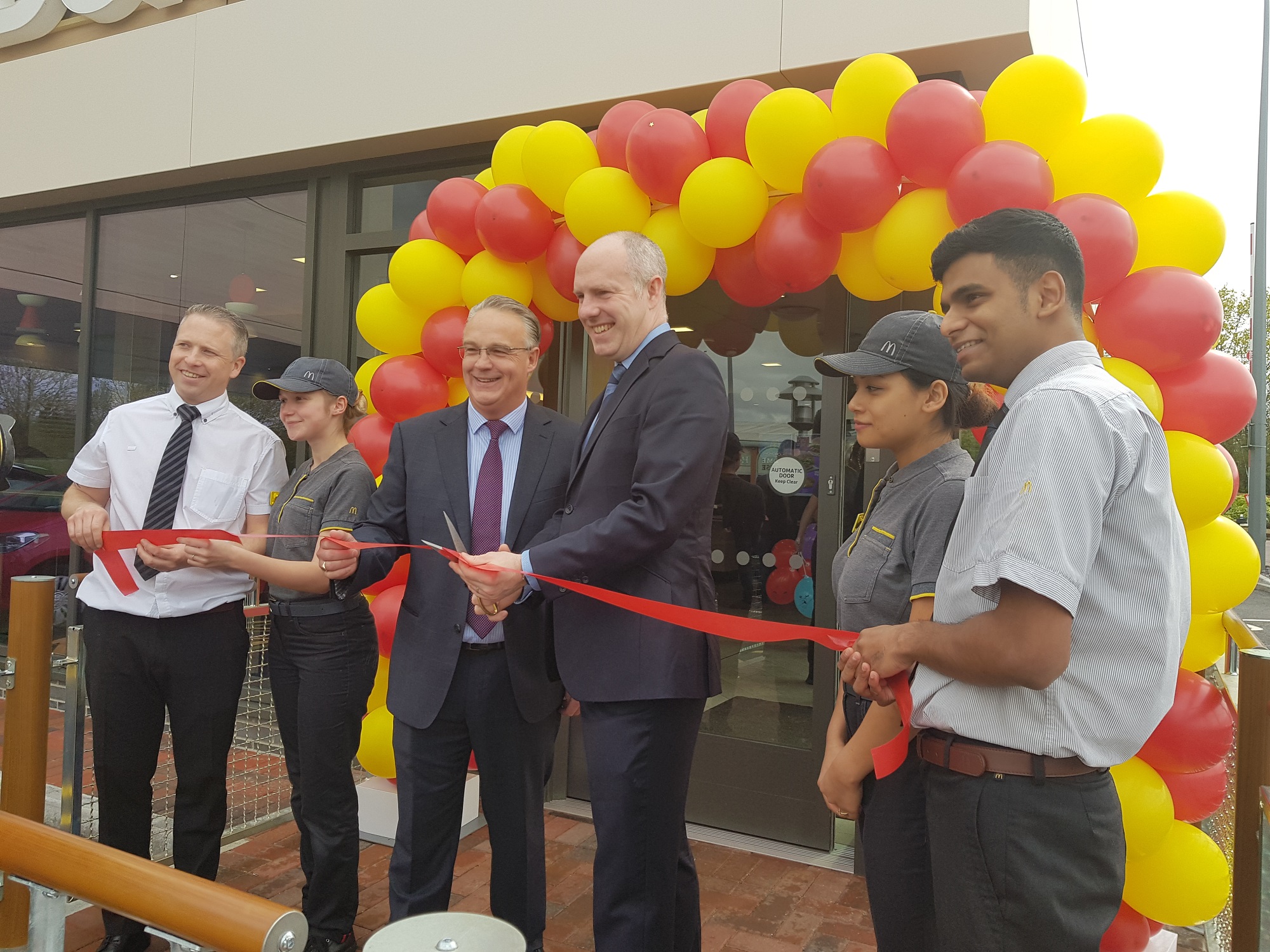 Justin Opens Expanded McDonald's Site At Greenbridge