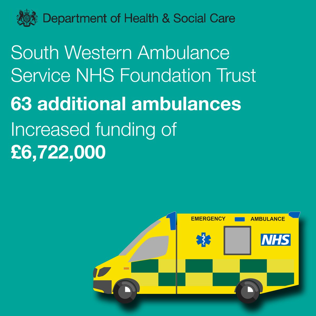 Justin Hails New Funding To Deliver More Ambulances Across Swindon & The South West