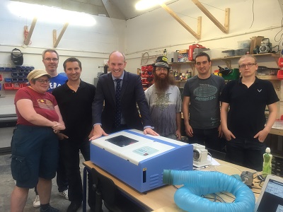 Justin In His Element At Swindon Makerspace