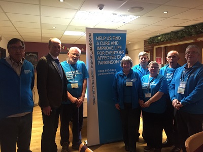 Justin Joins Local Parkinson's UK Branch For Coffee Morning