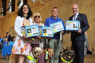 Local MP & Minister For Disabled People Meets Guide Dogs Charity In Parliament