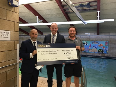 Local MP Presents Cheque To Swindon Hydrotherapy Pool