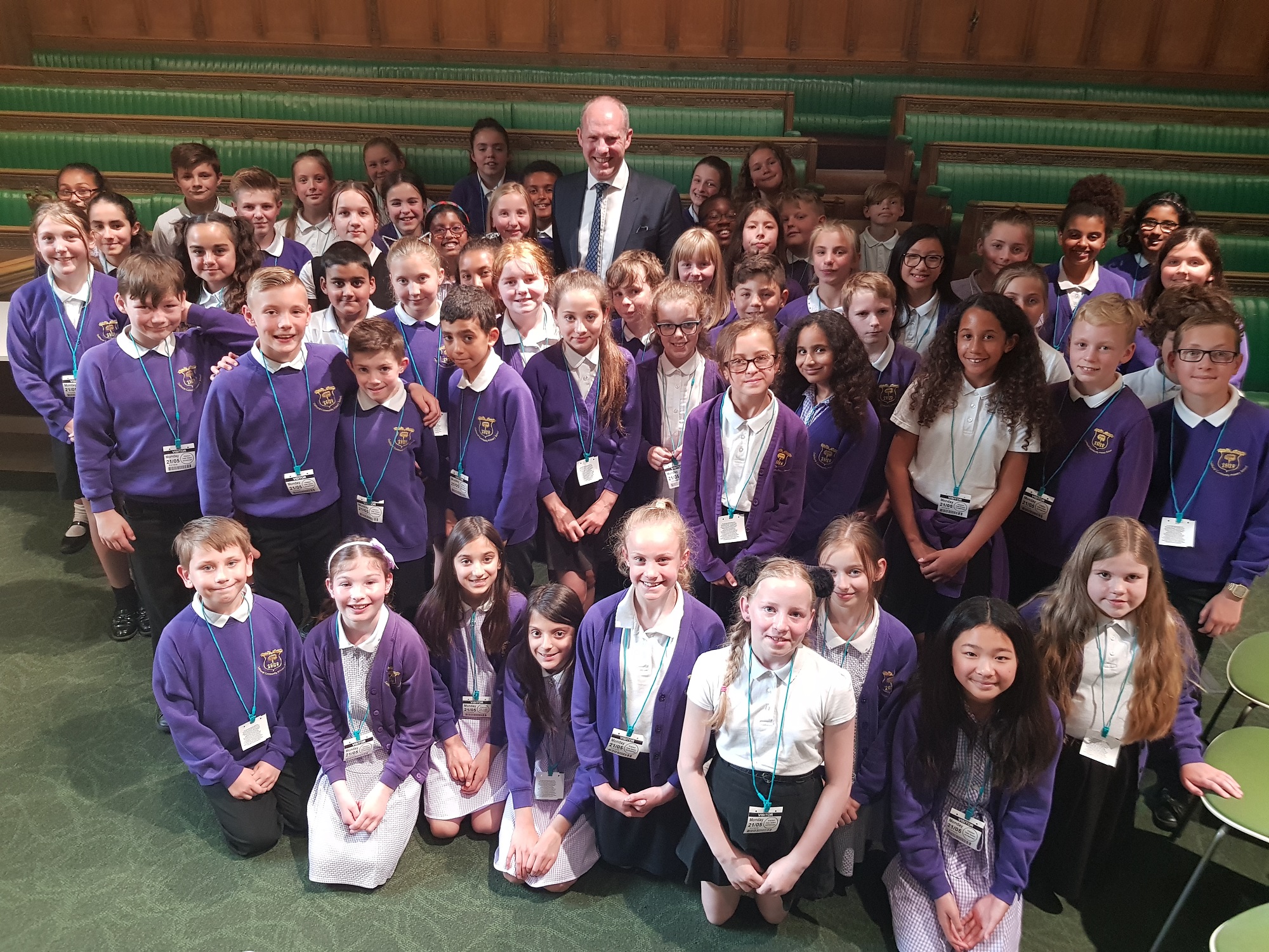 Justin Meets With Pupils From Oakhurst Primary School In Parliament