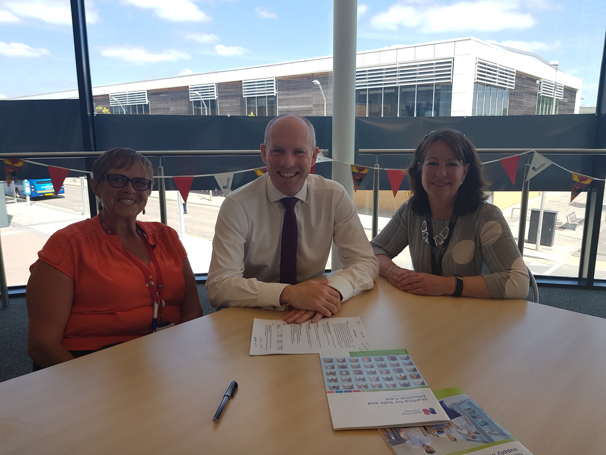 Justin Meets With Local Royal College Of Nursing Representatives