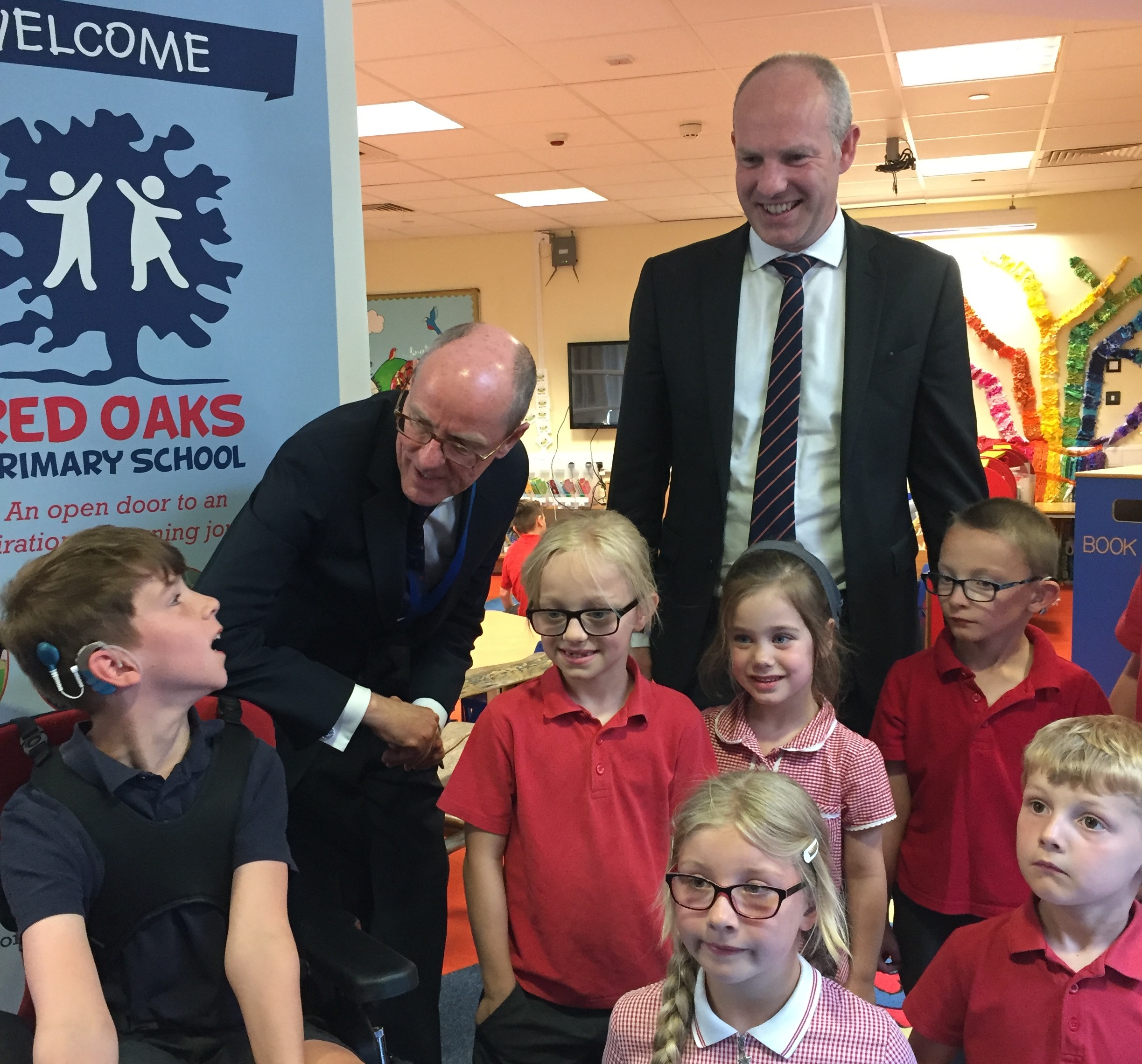 Local MP & Schools Minister Visit Red Oaks To Learn More About Support For Children With Hearing Impairments