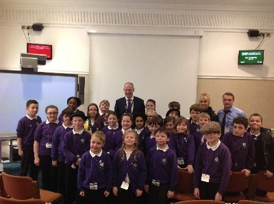 Justin Welcomes Ruskin Primary School To Parliament