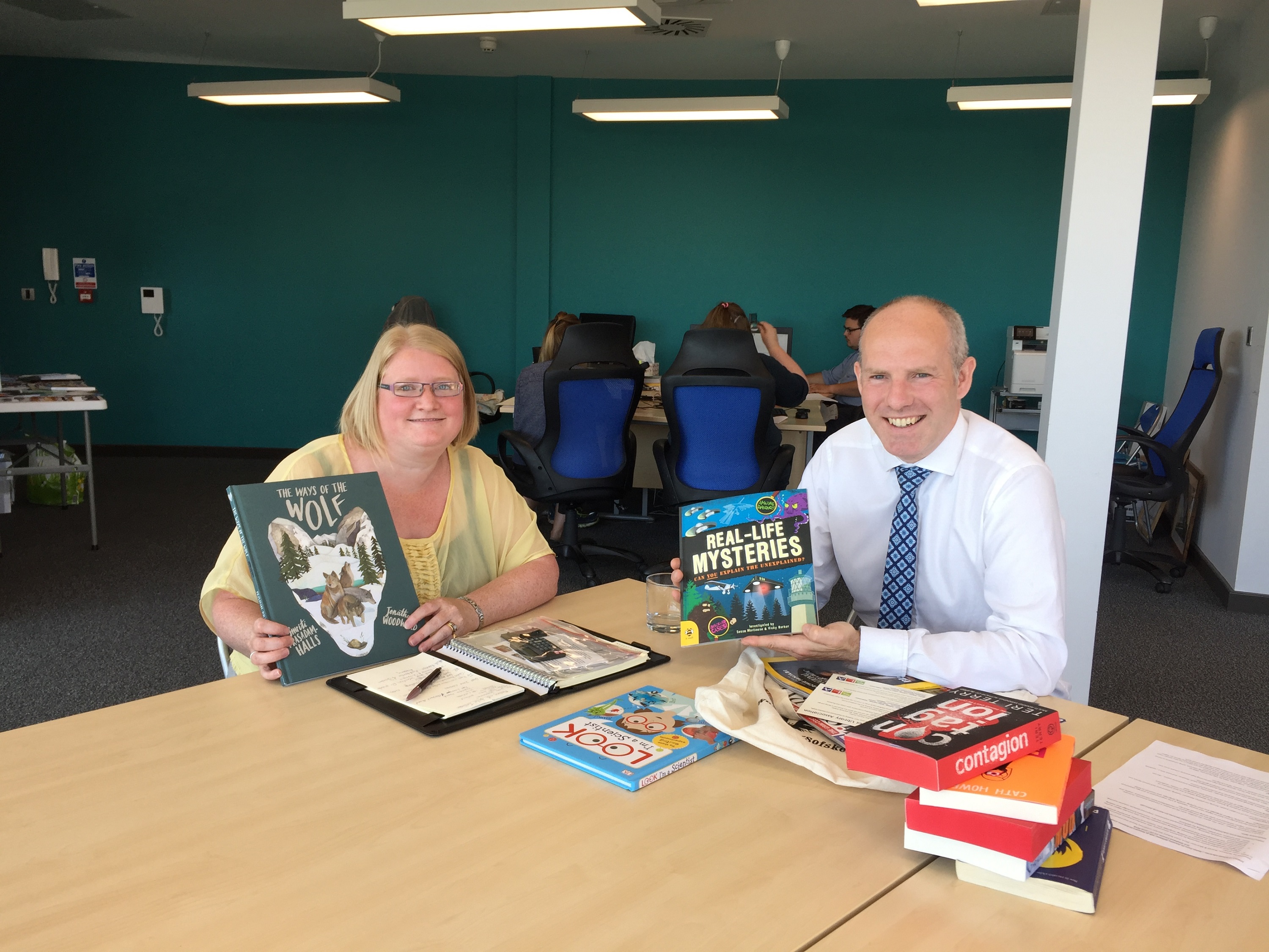 Justin Meets With The School Library Association