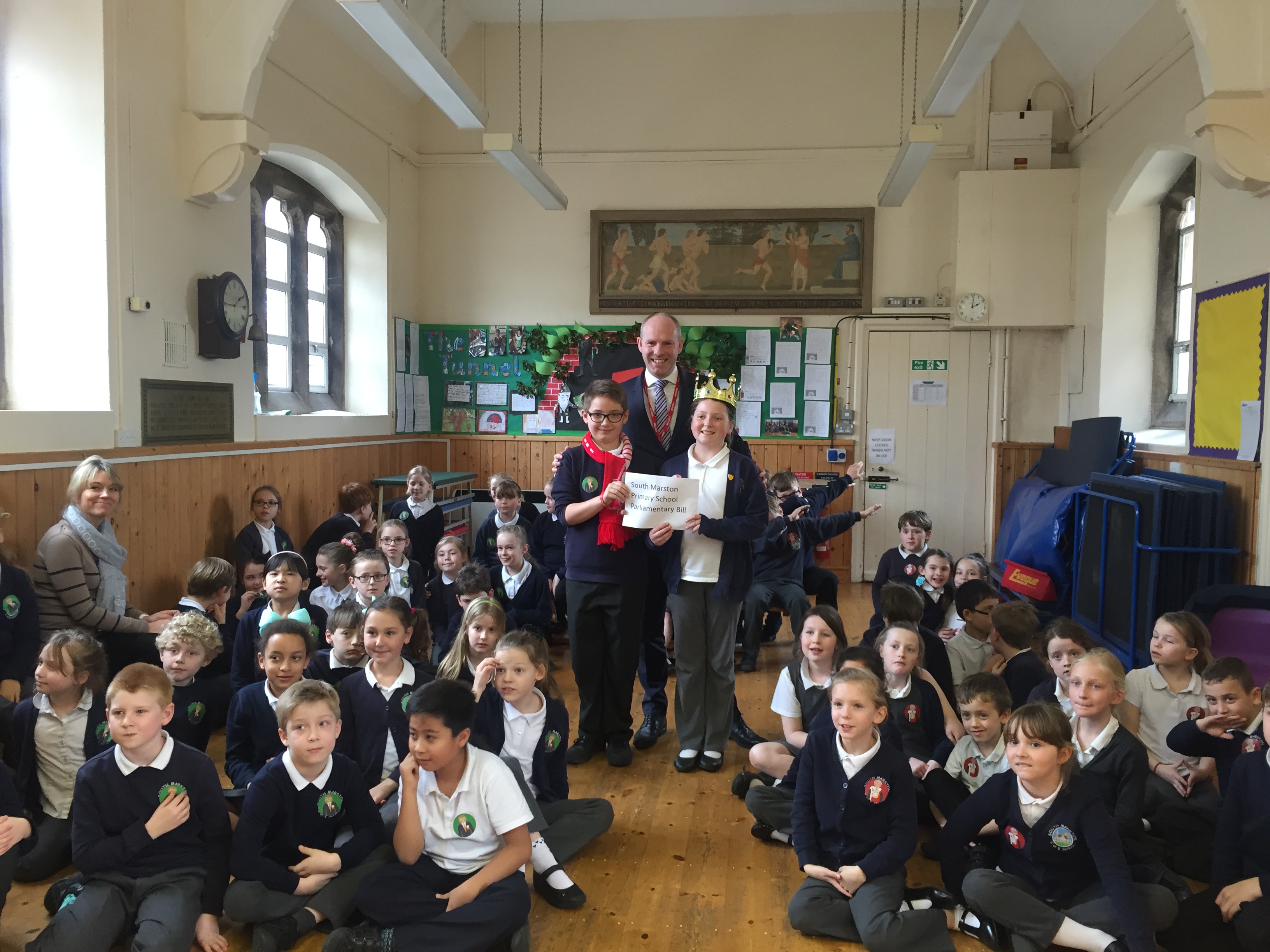 Local MP Helps South Marston Students Pass Their Own School Bill