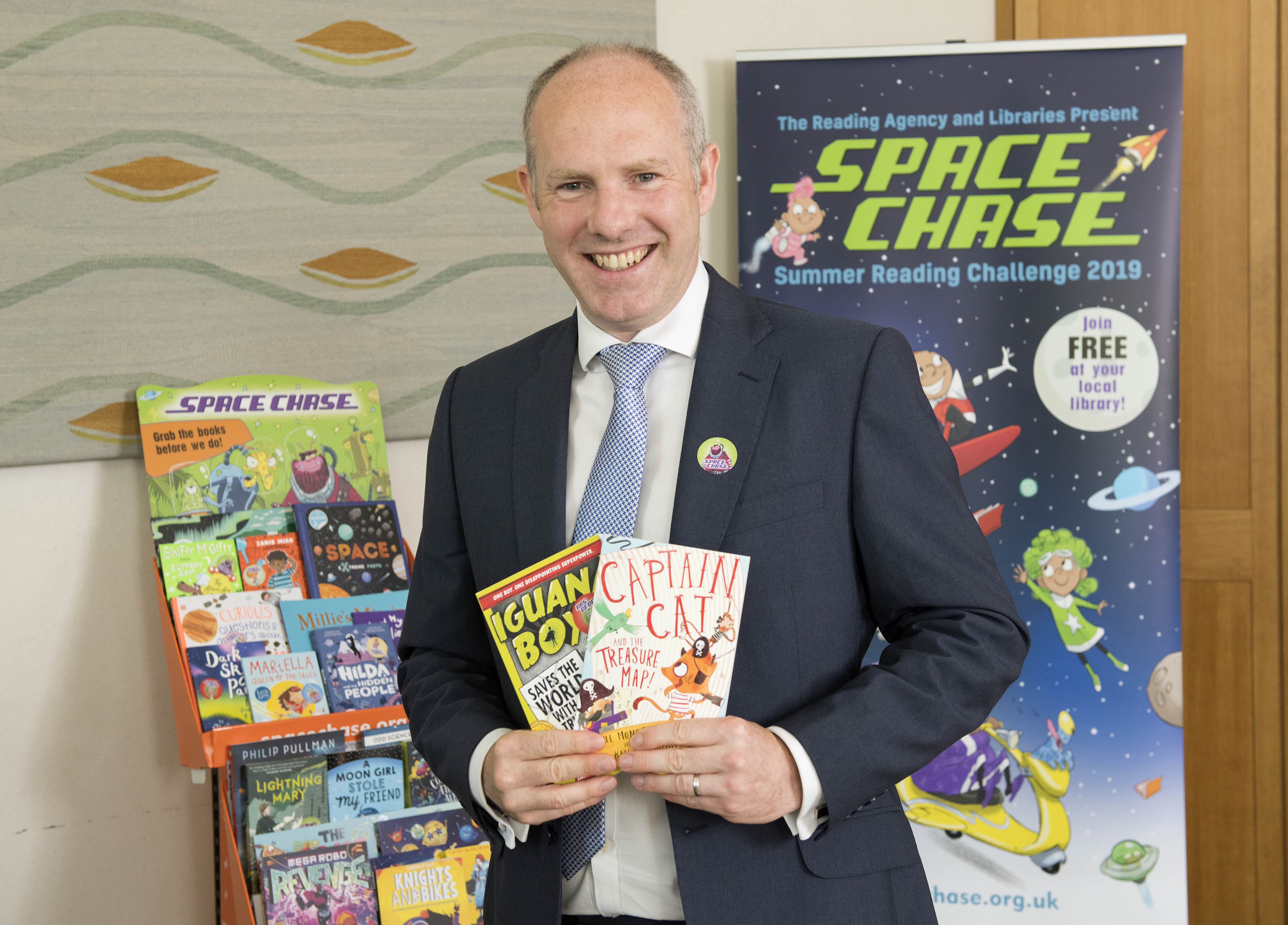 Justin Hosts Launch Of The Successful Summer Reading Challenge