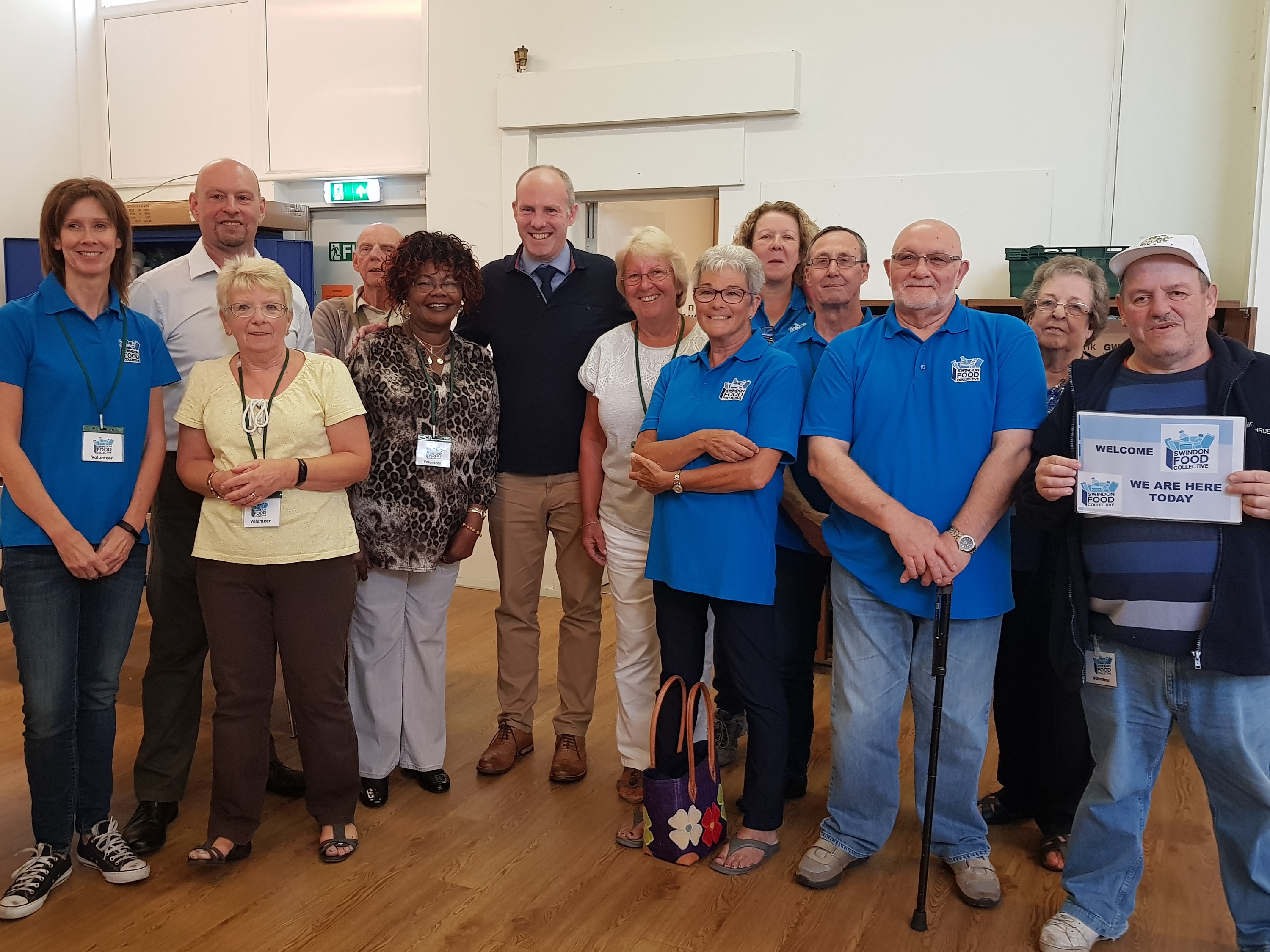 Justin Meets Volunteers From Swindon Foodbank