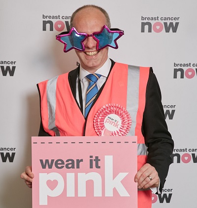 Justin Encourages Fellow Local Residents To Wear It Pink