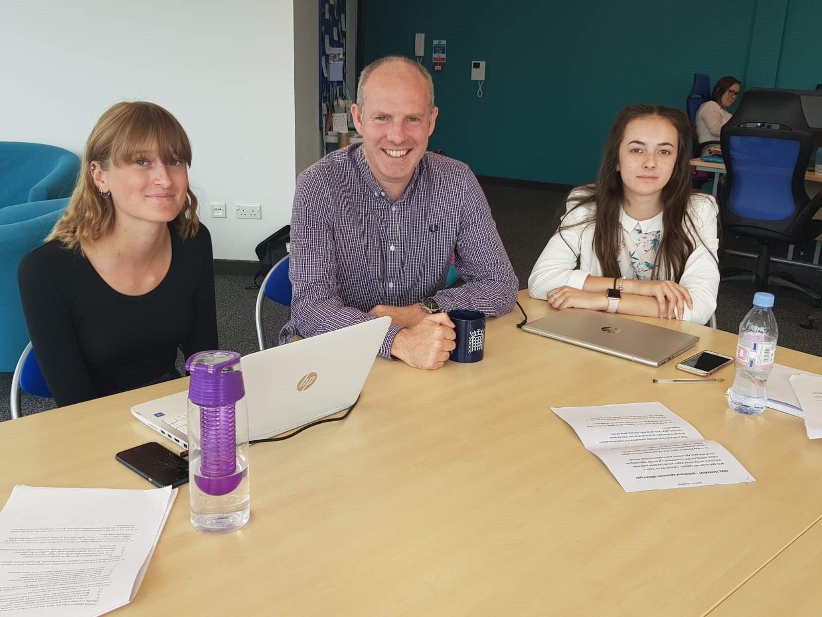 North Swindon MP Welcomes Latest Work Experience Students To His Community Office