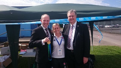 Justin Joins Council Leader To Celebrate School Games Success