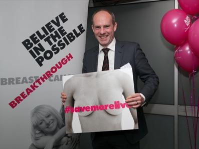 Justin Tomlinson MP Backs Breast Cancer Campaign