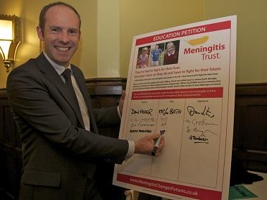 Justin Tomlinson MP Joins Fight Against Meningitis As Meningitis Champion