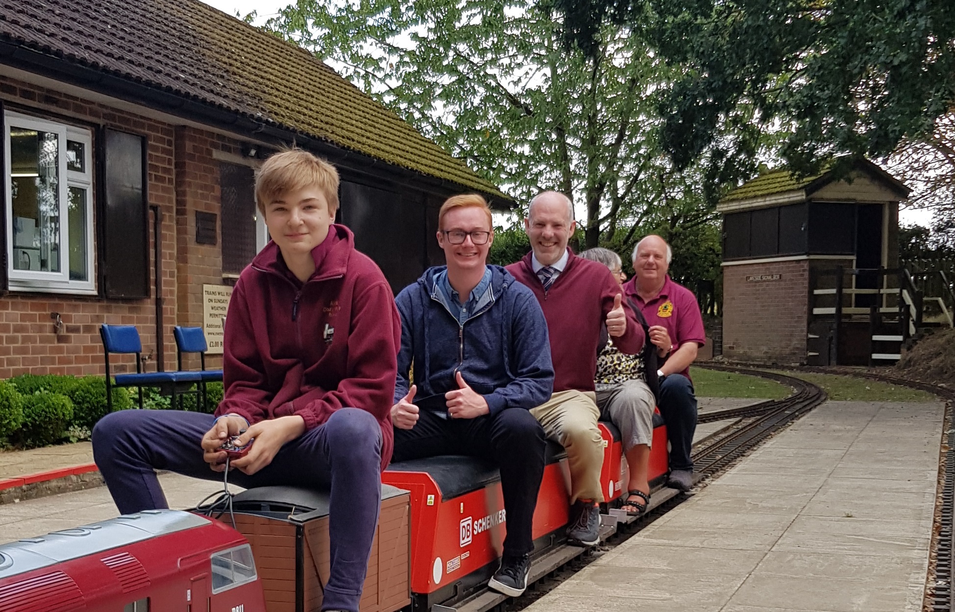 Justin Visits Coate Water Miniature Railway to Thank Volunteers