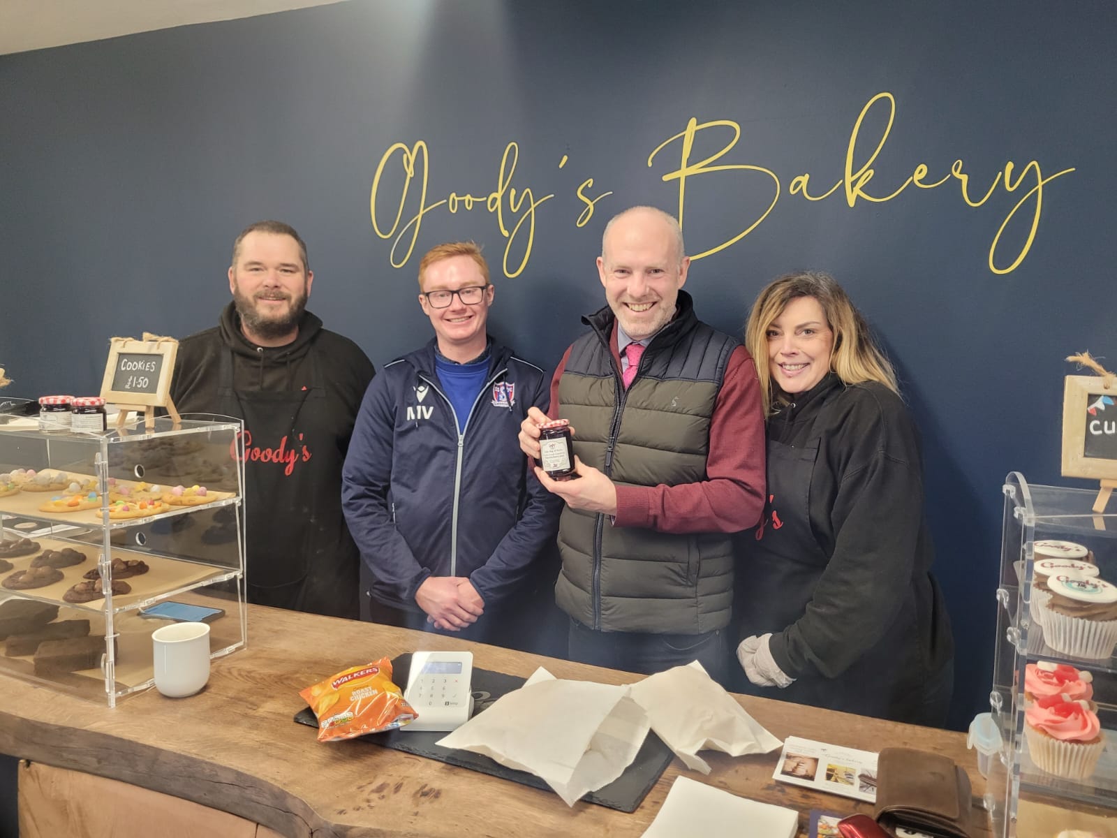 Justin Visits New Stratton Bakery