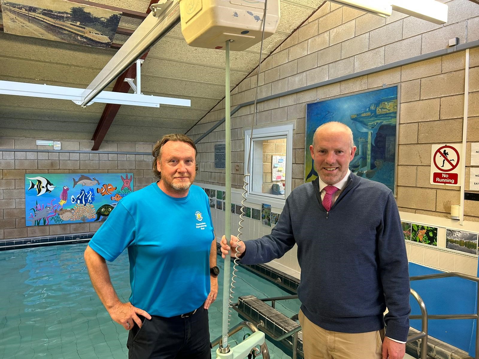 Justin Pays A Visit To The Thamesdown Hydrotherapy Pool